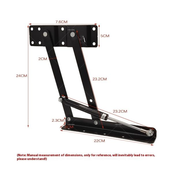 Metal Hardware Fittings Furniture Gas Hydraulic Hinge Mechanism for Coffee Table Desk