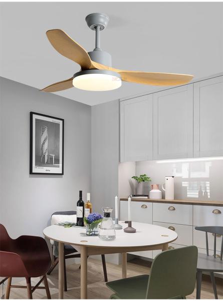 en gros, fabricant, usine, lot, sur mesure, personnalisé Ventilateur de plafond Nordic Simple ABS avec télécommande Ventilateurs de plafond Super Wind de 61 pouces