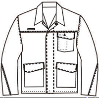 пламя индустрии заварки ткани Twill 350gsm - retardant куртка работы