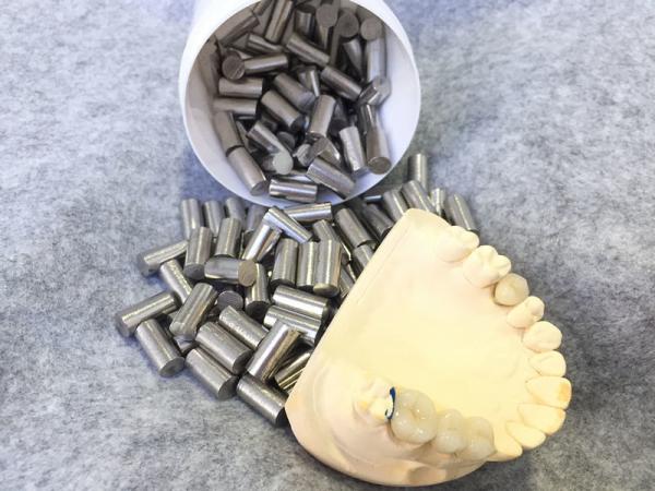 Ingot / Cylinder Nickel Steel Alloy , Non Precious Dental Alloys Low Thermal Conductivity
