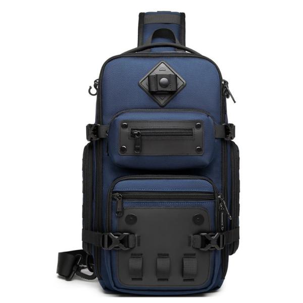 Sac à poitrine imperméable à l'eau pour hommes 20x17x39cm Tissu Oxford