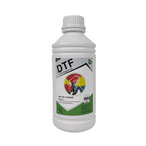 High Quality PET Film White Ink Heat Transfer Pigment DTF Ink for I3200 7600 7800 Printer Head