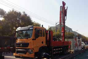 Pozo de agua civil multi montado camión del edificio de la perforadora de la ingeniería de la función el 150m M150