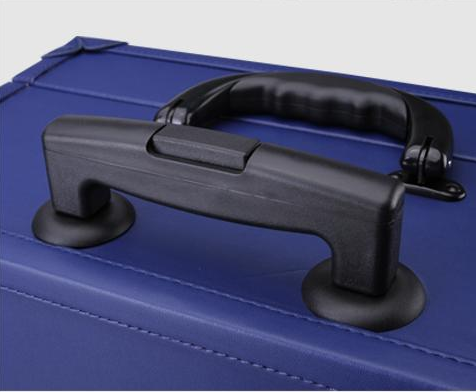 Professional Waterproof Makeup Trolley Cosmetic Case With Lighted Mirror KL-MCL001-BLUE