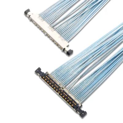 Lvds Display Cable 20496 série 20496-026T-40  26P Micro cabo coaxial