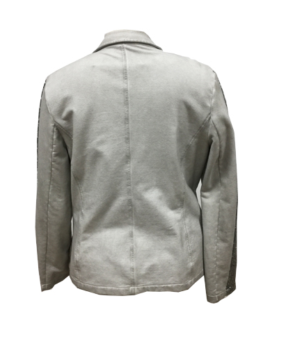 Sequins Decorated Womens Casual Suits , French Terry Ladies Two Piece Suits