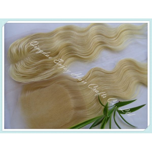 Lace top closure 4''x4'' ,malaysian virgin hair 613#color body wave 10''-24''length