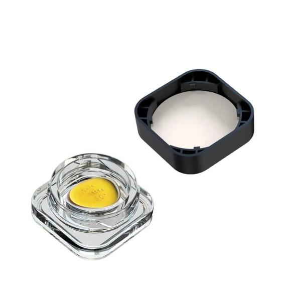 Square Glass Concentrate Container With Child Resistant Lid