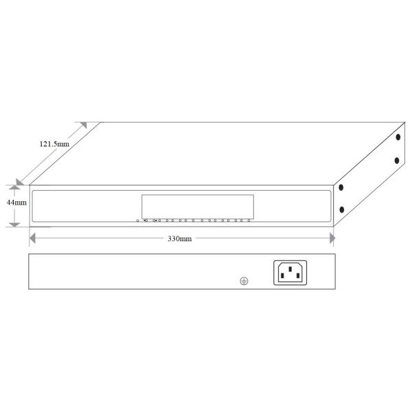 16 Port Gigabit Ethernet Switch With 4.1M Buffer Memory Plug And Play Operation
