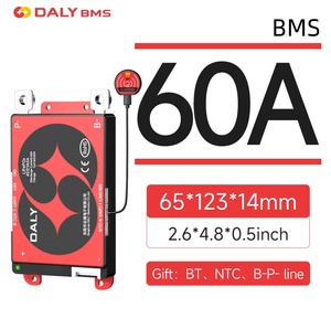 Efficient BMS with Active Balance and 60A for 8s-17s Battery Strings