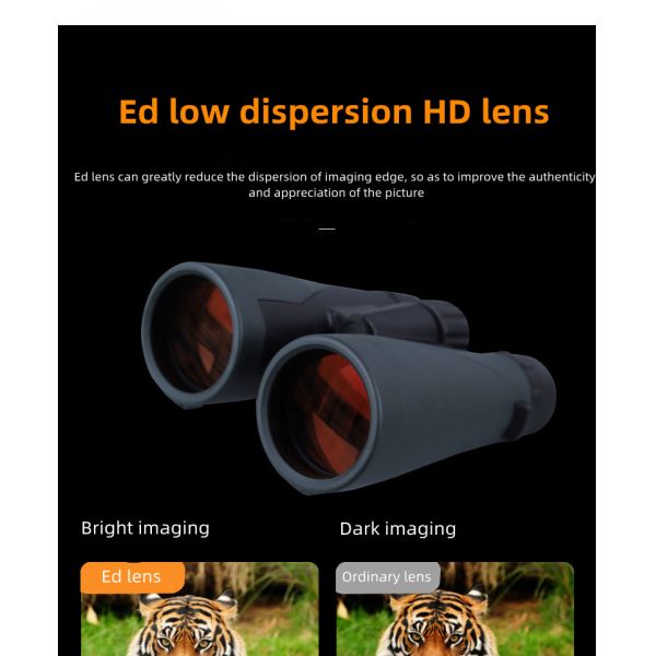 Kunguang 12x50 ED Glass Binoculars Adult Travel Starscope Monocular 12x50 Portable Wide Angle