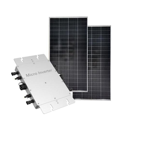 AC Solar Micro Inverter Aluminum Alloy Silver 1200w Grid Connected Micro Inverter