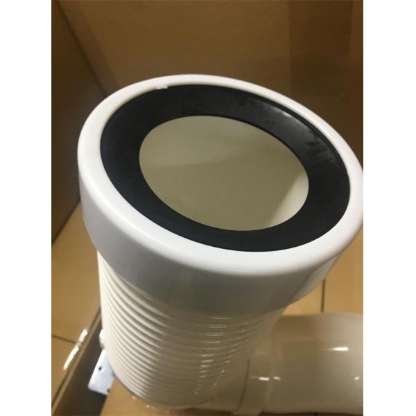 3mm Thickness Toilet Pan Connector PVC Water Fitting Corrosion Resistance