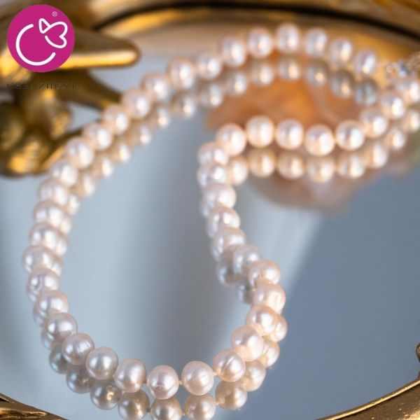New Freshwater Pearl Stitching Stainless Steel Accessories Personality High-grade Jewelry Necklace for Women