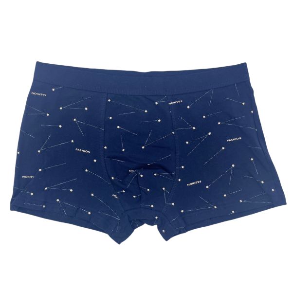 Fashion Pure Cotton Men's Brief Boxer Briefs Printed Plus Size Boxer Briefs for Men