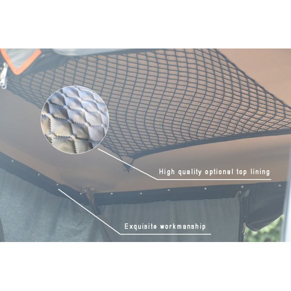 Canvas Fabric Single Layer Mechanically Operated Hard Shell Roof Tent