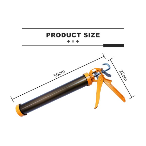 Construction 600ML 20OZ Manual Sausage Pack Caulking Gun with Needle