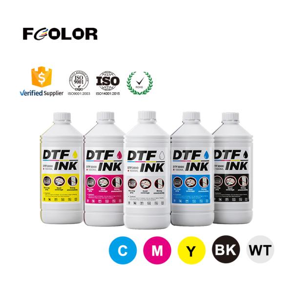 Waterproof 1000ML DTF White Pigment Ink for Epson XP600 I3200 DX5 L1800 L805