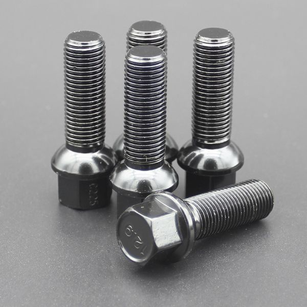 Shank 39mm R13 Extended Lug Bolt Grade 12.9 For VW Series Dual Coating Black Finish