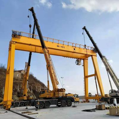 Electric Single Girder Rail Traveling Gantry Crane 20 Ton With Hoist