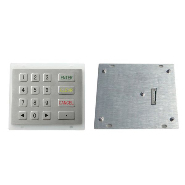PIN RS232 16 Keys Industrial Numeric Keypad 4X4 matrix