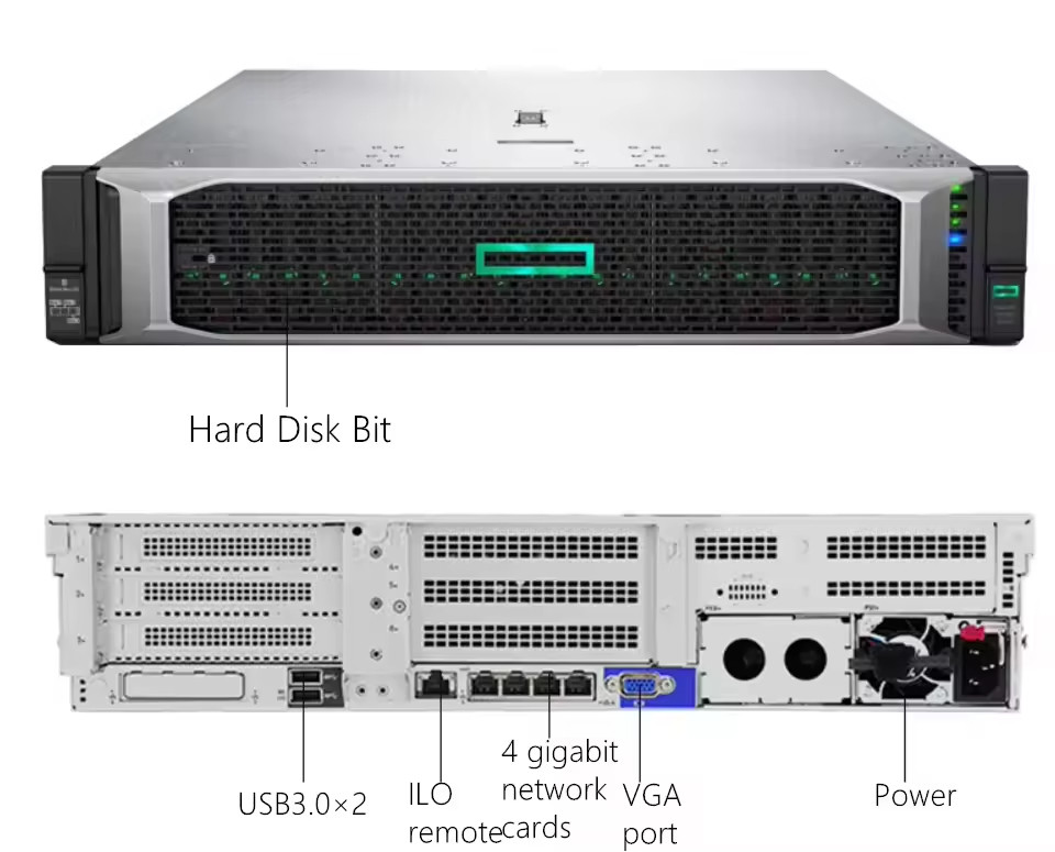 Hpe Dl360 Gen10 4lff Cto Server 1U Rack Server P19765-B21 DL360 G10 Сервер