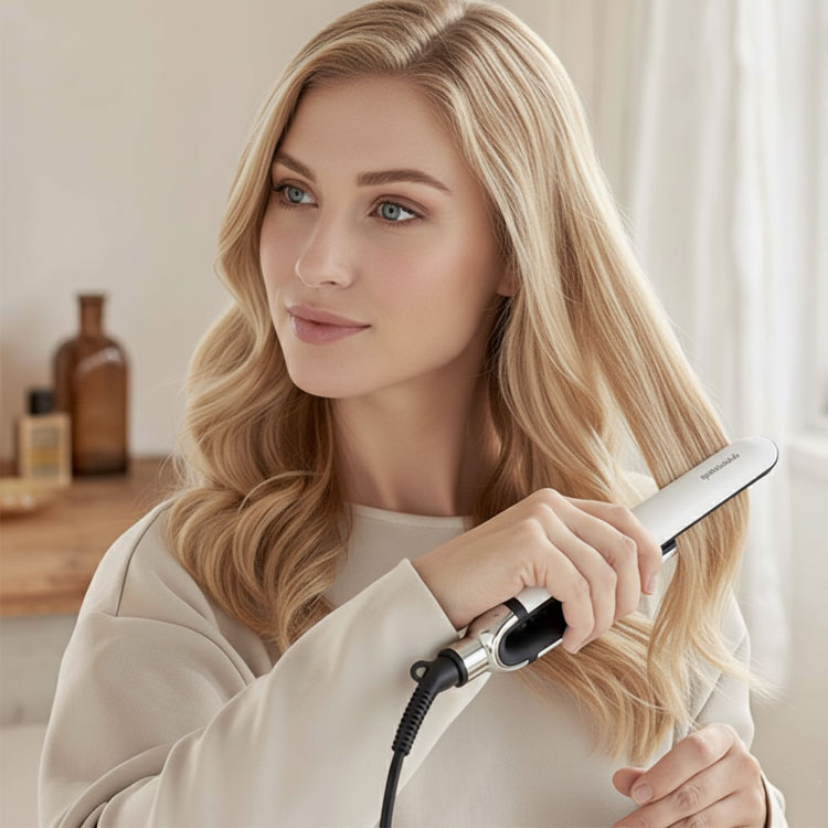 Professional Ceramic Hair Straightener USB Multi-Temperature Control Fast Heating Overheating Protection Portable Outdoor Hotel