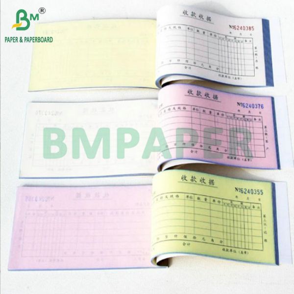 High Color Rendering 48gsm 55gsm Carbonless Paper For Making Four-part Carbonless Forms