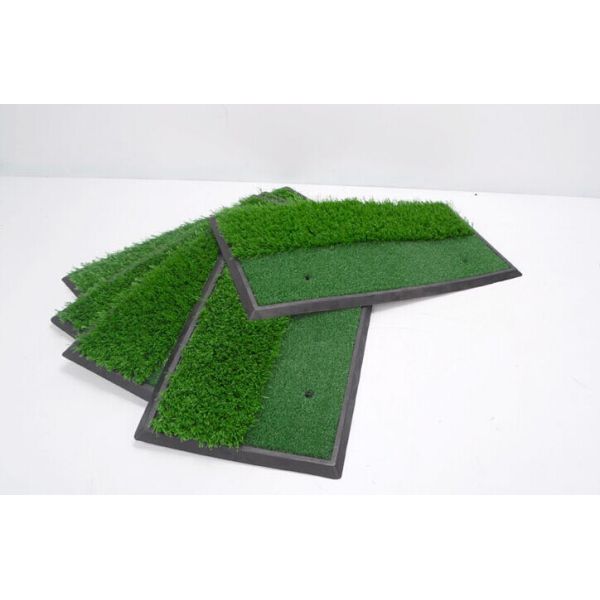 Dual grass golf swing mat chipping pad mat indoor golf practice mat pad dual-use