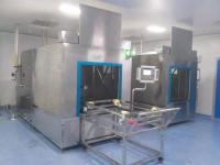 Automático processo de pré-lavagem, limpeza, enxaguamento, descarga e secagem máquina de limpeza de cesto de secador de caixa