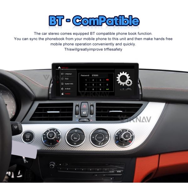 10.25 дюймовое радио для автомобилей с Android для 2009-2018 BMW Z4 E89 GPS навигация Мультимедийный проигрыватель беспроводной Carplay BT 4G