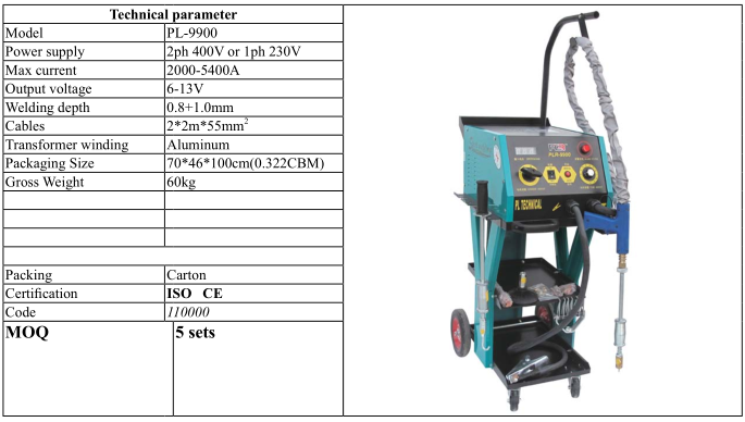 Traditional spot welding
