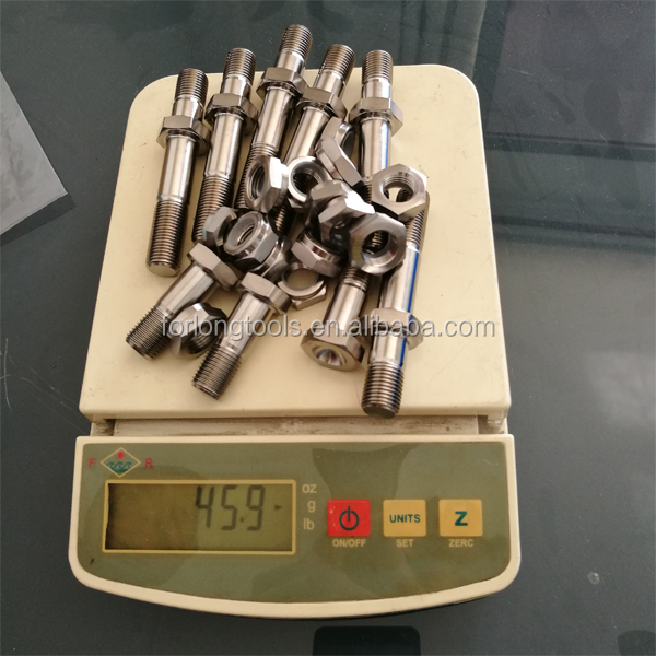 6AL-4V Titanium Alloy GR5 Finish Bolt Kit for Sprint Car Race Bolt One Nut Stud Performance