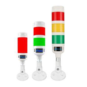 Lampe tour de signalisation multicouche pliable IP54 avec avertisseur sonore pour machines et équipements