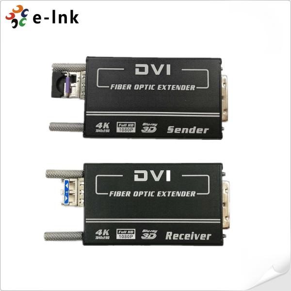 ミニ 4KX2K DVIファイバートランシーバー SM10-80KM マニュアルEDID