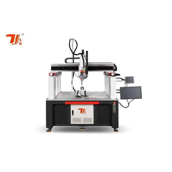 Продвижение Кантонской ярмарки Большой ассортимент оборудования для сварки волоконного лазера 6 оси для сварки квадратных литийных батарей