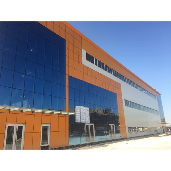 SM490 Grade Industrial Prefabricated Steel Structure Warehouse Durable