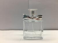 bouteilles de parfum 50ml vides de luxe avec le chapeau de décoration de ruban