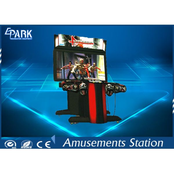 300W Indoor Shooting Game Machines / Zombie Arcade Machine HD Monitor