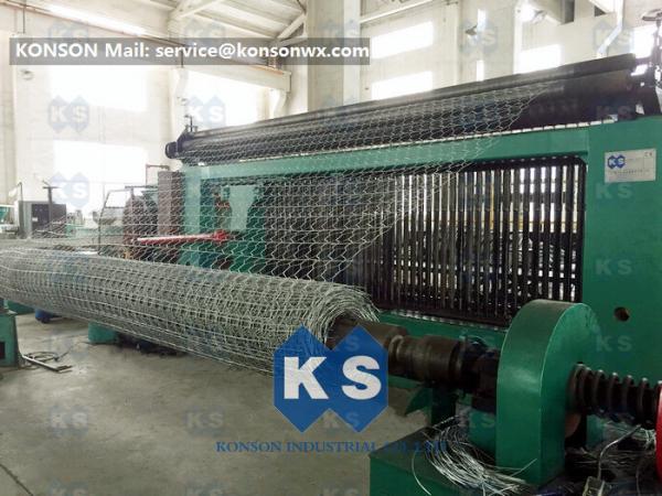 Producing Rate 3.5 M / Min Gabion Making Machine Auto Straightening Cutting System
