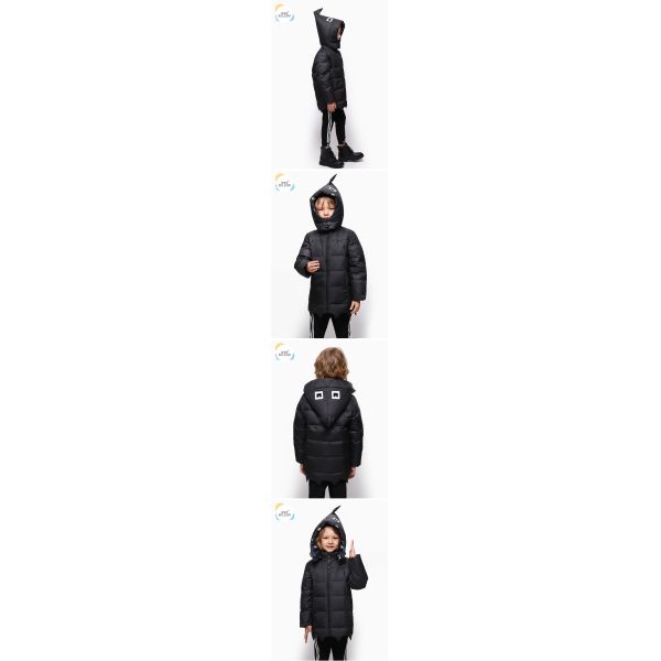 Clothes Shop Design Hooded Fashion Boys Winter Clothing Real Crane Eider Duck Down Jacket