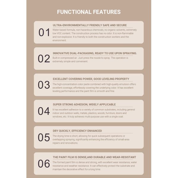 450ml Water Based Automatic Spray Paint For Furniture Painting