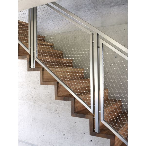 Custom Ferrule Type Inox 316 Wire Rope Net Flexible Stainless Steel Cable Webnet X Tend Mesh
