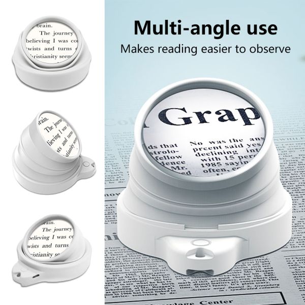 Foldable Zoom Desktop Magnifier Reading/Jewelry Repair/Electronics For Detail Inspection