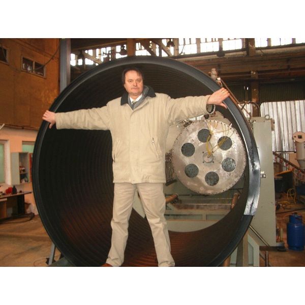 водяного охлаждения высокоскоростной один винт ПЭ двойной гофротрубы машины