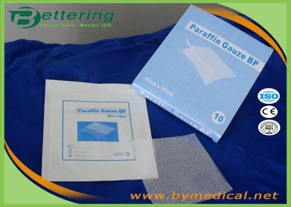 Sterile Paraffin Gauze Dressing Swabs , Wound Care Vaseline Gauze Dressing