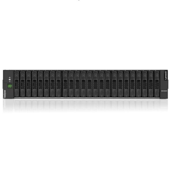 Serveur instantané de stockage en rayons de rangée d'hybride de ThinkSystem DE4000H 2U24 SFF de stockage de Lenovo DE4000