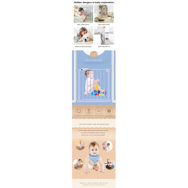 Wholesale Fence Baby Safety Gate Stair Gate Baby Protection Door