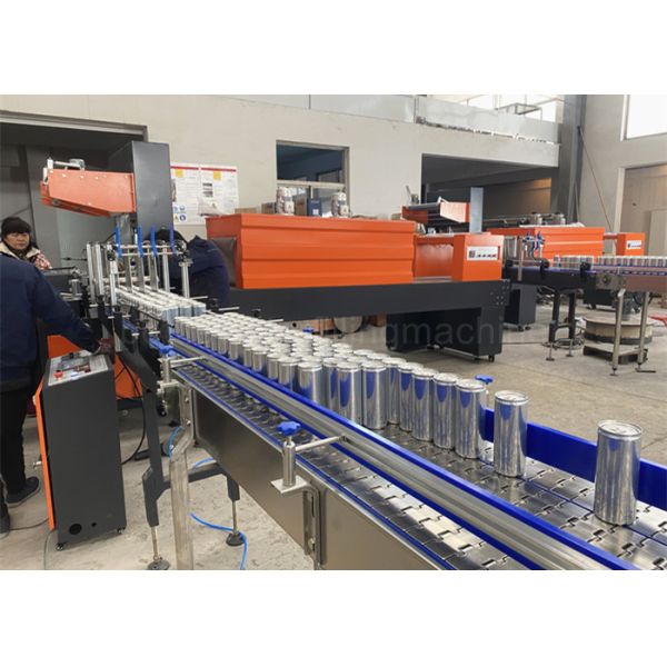 6000CPH Fruit Juice Canning Line , Coconut Water Aluminum Can Filling And Sealing Machine