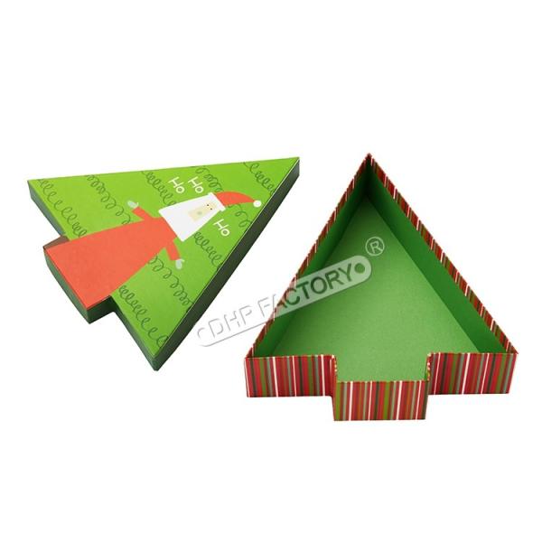高級印刷 クリスマスツリー様式 プレゼント用紙箱